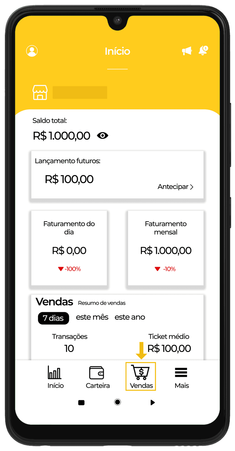 Tela do App